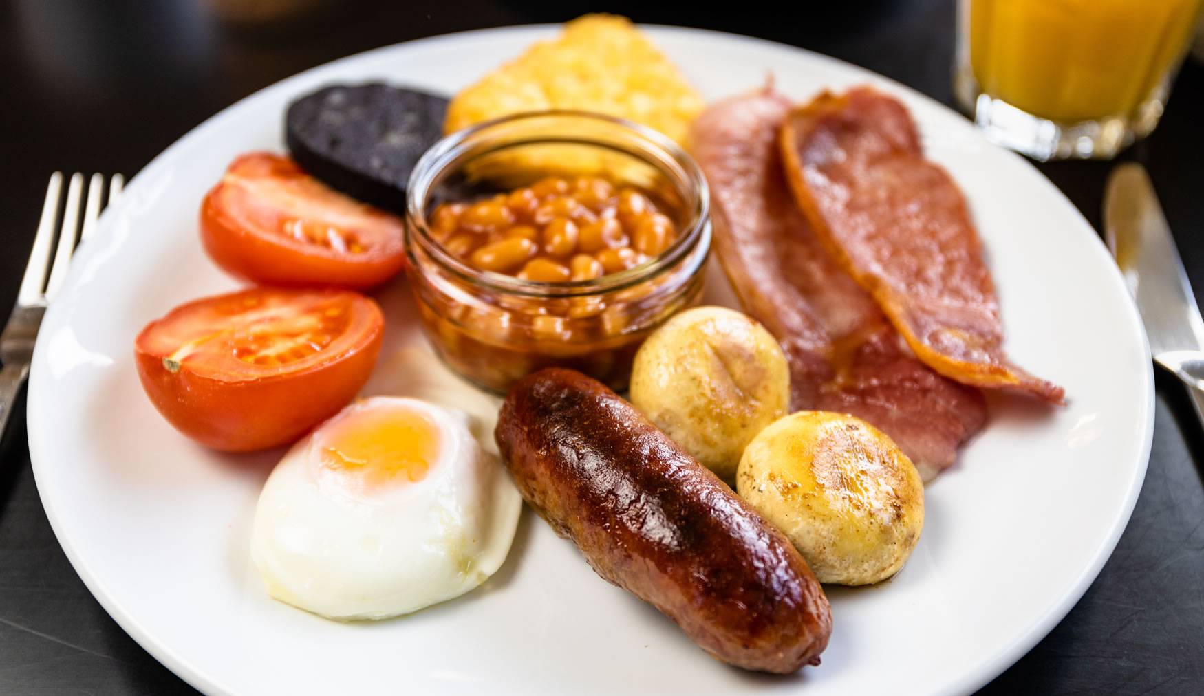 The full Cumbrian breakfast at Willowbeck House